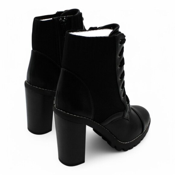 Pilas Womens Faux Leather Lace-up Booties - Picture 4 of 7